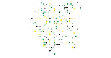 Motion Particles Fly into Ethereal Suriname Contour Formation