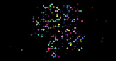 Generative animated Suriname silhouette in circles