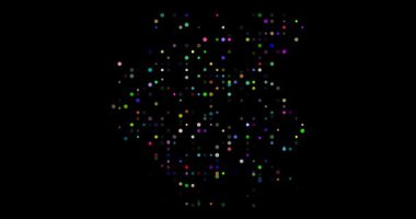 Generative animated Suriname silhouette in circles