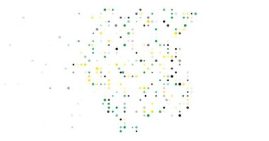 Ethereal Spheres Converge to Sculpt Surinamese Map Silhouette