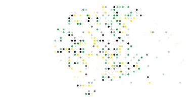 Generative Orbs Swarm to Sculpt Ethereal Surinamese Outline