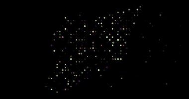 Digital Particles Drift Assembling Ethereal Syria Map Design