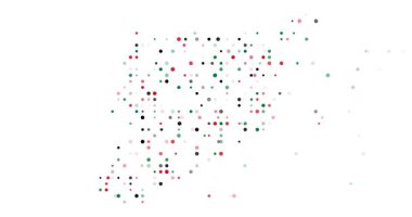 Abstract Orbs Drift Assembling Syrian Generative Silhouette Design