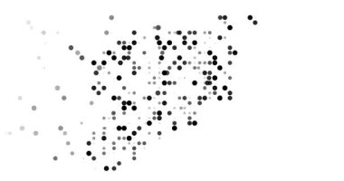 Abstract generative art circles shaping Syrian Republic
