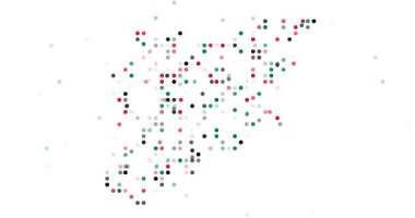 Motion Particles Fly into Ethereal Syria Contour Formation