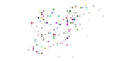 Syrian Arab Republic map with generative circle animation