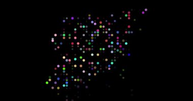 Digital Particles Drift Assembling Ethereal Syria Map Design