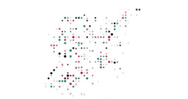 Abstract Orbs Drift Assembling Syrian Generative Silhouette Design