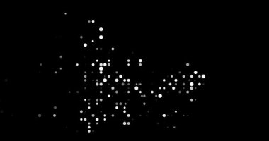 Abstract Orbs Drift Assembling French Southern Generative Silhouette Design