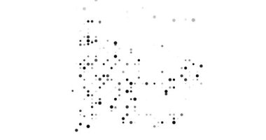 Abstract Orbs Drift Assembling French Southern Generative Silhouette Design