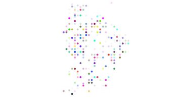 Creative Circle Composition Mapping French Guiana Map