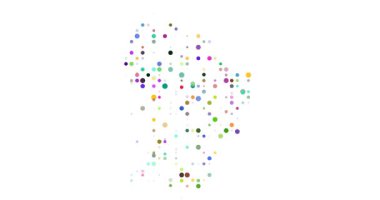 Organic Circle Swarm Revealing French Guiana Territory