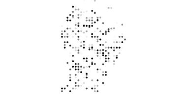 Generative Orbs Swarm to Sculpt Ethereal Surinamese Outline