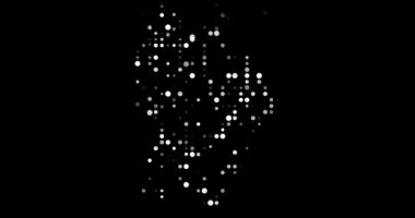 Abstract Circles Forming French Guiana Silhouette