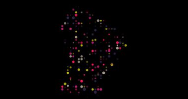 Dynamic Circle Flow Constructing French Guiana Map