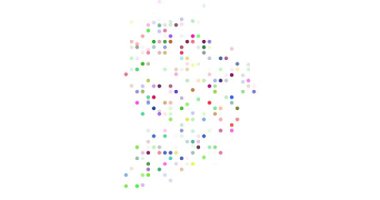 Creative Circle Composition Mapping French Guiana Map