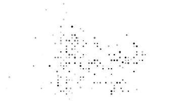 Flowing Circles Generating Southern French Territorial Silhouette