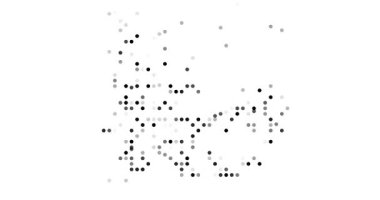 Post-Conceptual Circles Fly Assembling French Southern Territories Map Outline