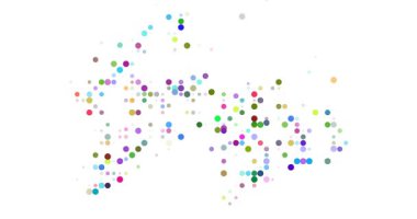 Dynamic circle motion Tajikistan abstract silhouette art