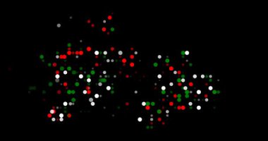 Digital Particles Drift Assembling Ethereal Tajikistan Map Design
