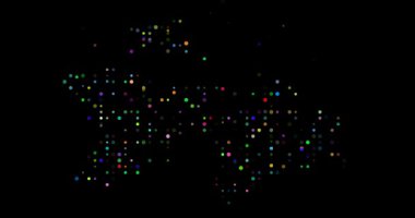 Hypnotic Orbs Converge Crafting Tajikistan's Abstract Map Silhouette