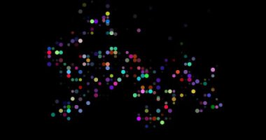 Tajikistan digital art silhouette made of circles