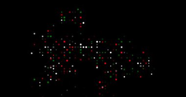 Generative flowing circles outline the Tajikistan silhouette