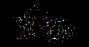 Abstract motion circles creating Tajikistan silhouette artwork