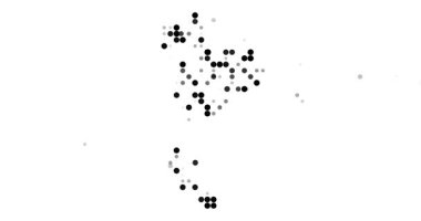 Surreal Circles Swarm to Form Thai Generative Silhouette