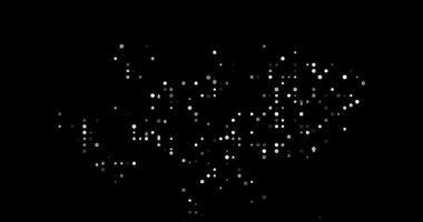 Surreal Circles Swarm to Form Falkland Generative Silhouette