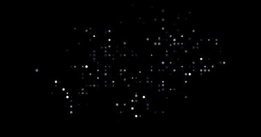 Abstract art circles compose Falkland Islands silhouette