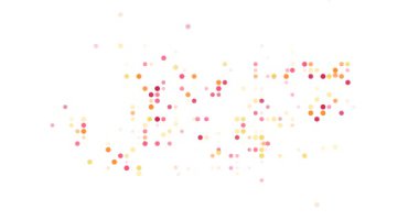 Falkland Islands digital art silhouette made of circles