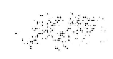 Digital Spheres Emerge Forming Hypnotic Falkland Islands Map Animation