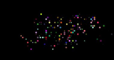 Creative circles forming Falkland Islands abstract silhouette