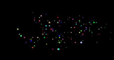 Ethereal Dots Emerge Forming Surreal Falkland Islands Map Animation