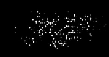 Generative circles forming Falkland Islands map silhouette