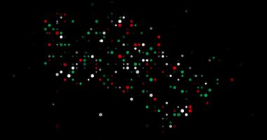 Abstract Orbs Drift Assembling Turkmen Generative Silhouette Design