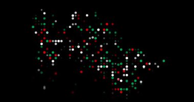 Surreal Circles Swarm to Form Turkmen Generative Silhouette