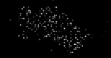 Ethereal Dots Emerge Forming Surreal Turkmenistan Map Animation