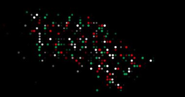 Animated Circles Transform Into Turkmenistan Borders