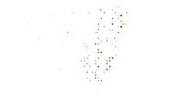 Ethereal Dots Emerge Forming Surreal Taiwan Map Animation