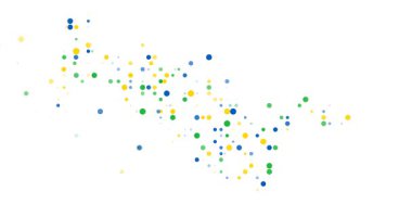 Generative circles beyond borders shape Uzbekistan silhouette