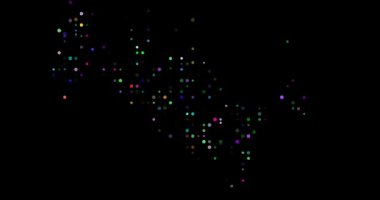 Digital Spheres Emerge Forming Hypnotic Turkmenistan Map Animation