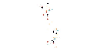 Surreal Circles Swarm to Form Vietnamese Generative Silhouette