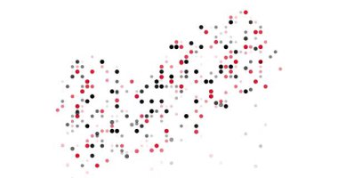 Generative artistic energy shapes Yemen map abstract silhouette