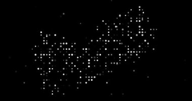 Hypnotic Orbs Converge Crafting Yemen's Abstract Map Silhouette