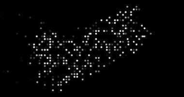 Abstract circular animation revealing Yemen national map silhouette