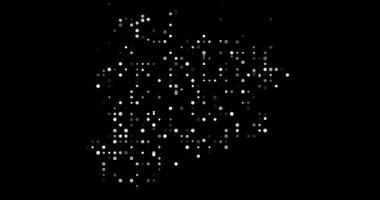 Hypnotic Orbs Converge Crafting Andorra's Abstract Map Silhouette