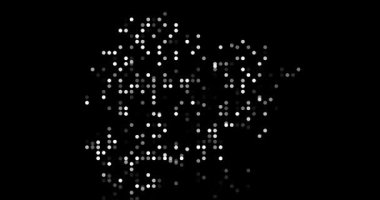 Abstract Flying Dots Build Generative Andorra Contour Animation