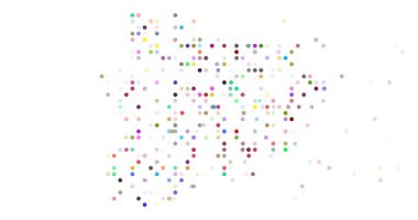 Generative Circle Flow Shaping Andorra Map